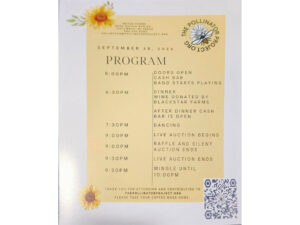 The itinerary or program for the 2024 First Annual Pollinator Project Gala